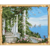 GX7692 acrylic canvas oil painting landscape paints by numbers