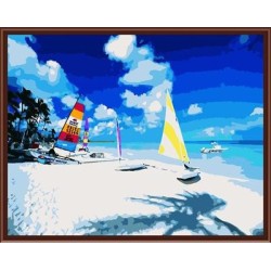 seascape farbe nach zahlen für wohnkultur gx6075