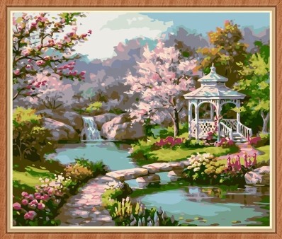 landscape canvas oil painting by numbers for wholesale GX7847