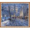 home decor snow night picture by numbers GX7849