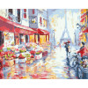 GX7959 raining paris paint by number kits oil painting for home decor