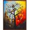 canvas oil painting abstract tree design oil painting by numbers GX6440