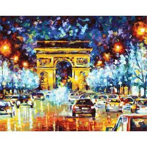 Handmaded pintura al óleo digital astract ciudad paisaje pintura by números GX6750
