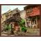 abstract chinese village landscape cnvas oil painting handmaded painting by numbers GX6759 2015 fctory new design