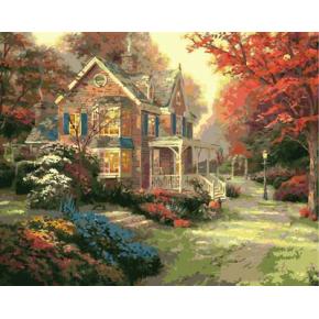 Zusammenfassung garten Landschaft cnvas Ölgemälde handmaded malen nach zahlen gx6757 2015 fctory neues design