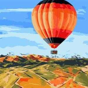 fire balloon diy oil painting by number 2015 factory hot selling picture GX6765