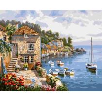 seascape oil painting by number 2015 factory hot selling picture GX6766