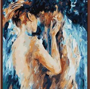 oil painting by numbers with nude women and man design picture GX6382 abstract oil paintig on canvas