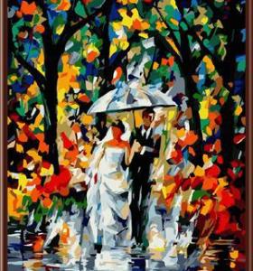 Hochzeitsbild Öl malen nach zahlen gx6385 abstrakten Öl malerei zusammen auf leinwand