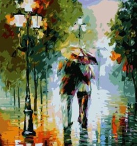 Öl malen nach zahlen abstrakte regnet Stadtlandschaft acryl handmaded malerei auf leinwand gx6996 paintboy marke