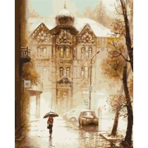 Pintura al óleo by número ciudad paisaje abstracto pintura en canvsa GX6975 nuevo diseño de la fábrica