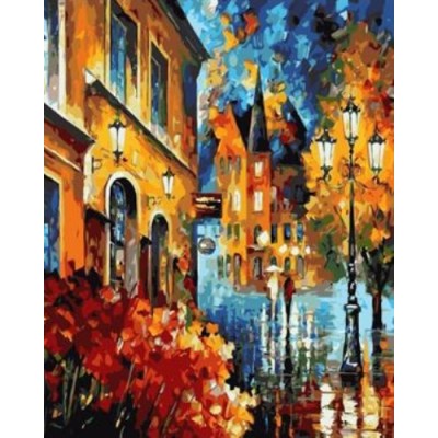 Pintura al óleo by números abstracto de la ciudad paisaje acrílico handmaded pintura en la lona GX6995 paintboy marca