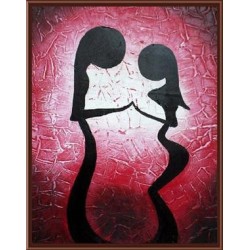Gx6823 2015 nueva pintura al óleo by números lienzo abstracto pintura al óleo mujeres imagen