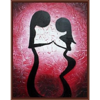 GX6823 2015 new oil painting by numbers abstract canvas oil painting women picture