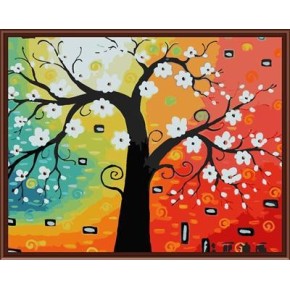 gx6825 abstrakten baum design Öl handmaded malen nach zahlen malen junge marke