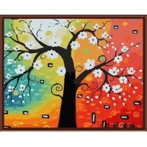 GX6825 abstract tree design oil handmaded painting by numbers paint boy brand