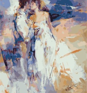diy painting by numbers wedding picture oil painting GX7147 2015 new hot photo
