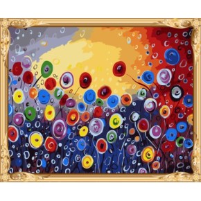 Venta caliente de la flor pintura by números en la lona para ventas al por mayor GX7346