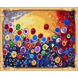 gx 7608 malen nach zahlen kit abstrakten blume leinwand gemälde