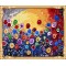 GX 7608 paint by numbers kit abstract flower canvas painting