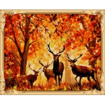 GX 7627 animal deer oil painting by numbers art supplies for kids