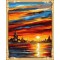 GX 7625 abstract acrylic sunset seascape paintings for home decor