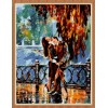 kiss in rain abstract oil painting by numbers for wholesale GX7863