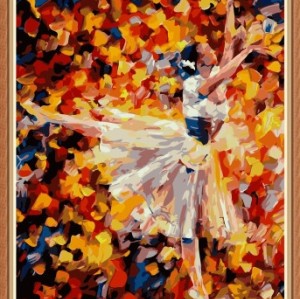 abstract ballerina diy canvas oil painting for home decor GX7871