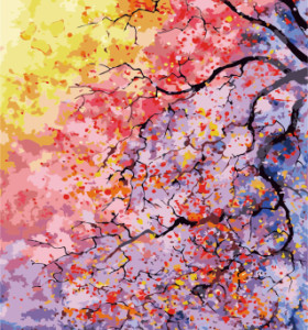 Gx7940 árbol abstracto pintura al óleo de diy para colorear by números de la decoración del hogar