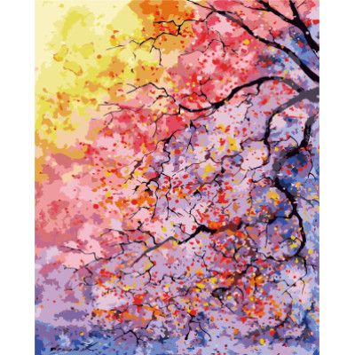 GX7940 abstract tree diy oil painting coloring by numbers for home decor