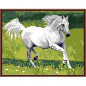 Gx6344 pintura al óleo abstracta by número con caliente foto del caballo