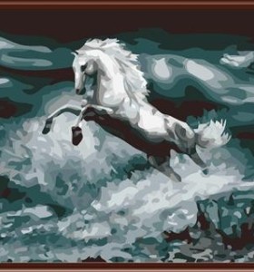 Abstracto pintura del caballo, Running horses pintura, Pintura al óleo por número caliente de fotos 2015 GX6346