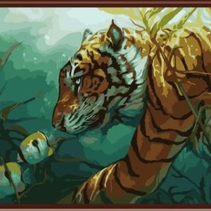 hot selling craft gift coloring by numbers diy wholesale craft supplies animal picture oil painting GX6381