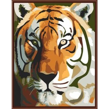 oil painting by numbers animal picture 2015 new tiger photo GX6357