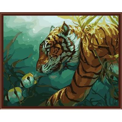 oil painting by numbers with animal design picture GX6381 paintig on canvas