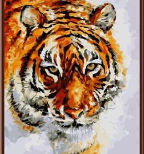 Abstrakt tier Bild Öl malen nach zahlen tiger-design gx6387
