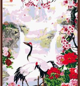 Animales y de flores cuadro pintado a mano pintura al óleo sobre lienzo de pintura por número GX6413 al por mayor arte proveedores
