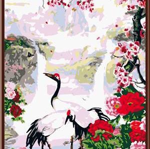 animal and flower picture handpainted oil painting on canvas painting by number GX6413 wholesales art suppliers