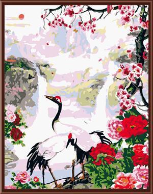 animal and flower picture handpainted oil painting on canvas painting by number GX6413 wholesales art suppliers