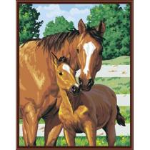 animal picture horse design handpainted oil painting on canvas painting by number GX6415 wholesales art suppliers yiwu