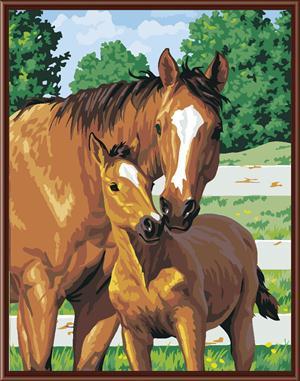 animal picture horse design handpainted oil painting on canvas painting by number GX6415 wholesales art suppliers yiwu