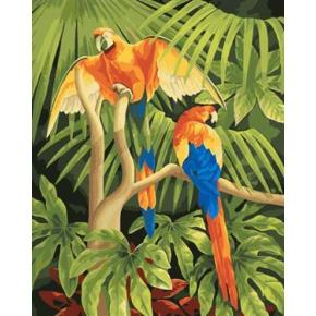 Gx7003 russischer bauart Vogel 40*50 diy Ölgemälde von nummer