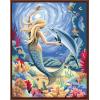 seascape mermaid canvas oil painting factory hot selling painting GX6473 painting by numbers angel picture