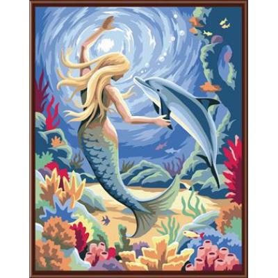 seascape meerjungfrau leinwand Ölgemälde fabrik heißer verkauf malerei gx6473 malen nach zahlen engel bild