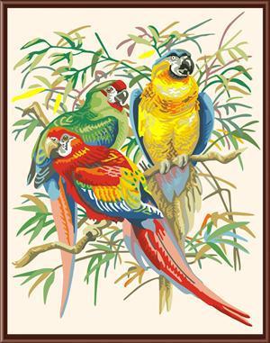 animal bird canvas oil painting factory hot selling painting GX6476 painting by numbers handpainted