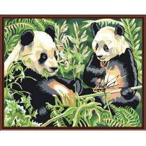 animal panada canvas oil painting factory hot selling painting GX6474 painting by numbers animal picture