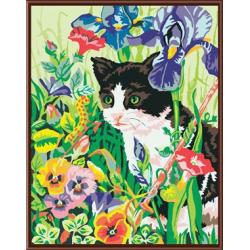 färbung von Zahlen kit handmaded malerei katze design tier bild leinwand gemälde gx6256