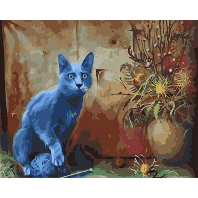 still life abstract oil painting by numbers cat picture GX6557 handmaded factoyr wholesales
