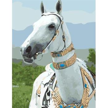 abstract oil paint by number GX6705 running horse picture 2015 new design