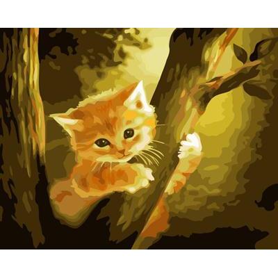 diseño del gato canvs aceite de pintura por número de yiwu gx6684 proveedores de arte